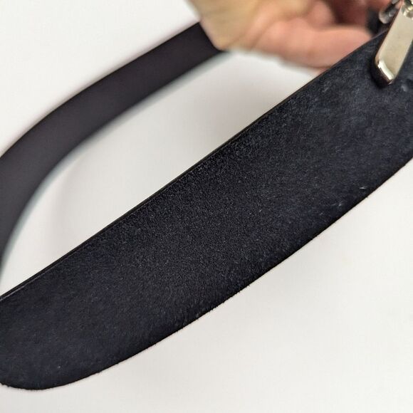 Cesare Paciotti Black Suede Belt – Iconic Dagger Buckle – Size 34–38 – Made in I - Picture 5 of 7